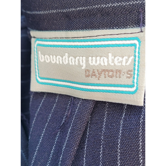 Vintage Boundary Water Dayton's White Pin Stripe Two‎ Button Jacket Skirt Set - Picture 4 of 16